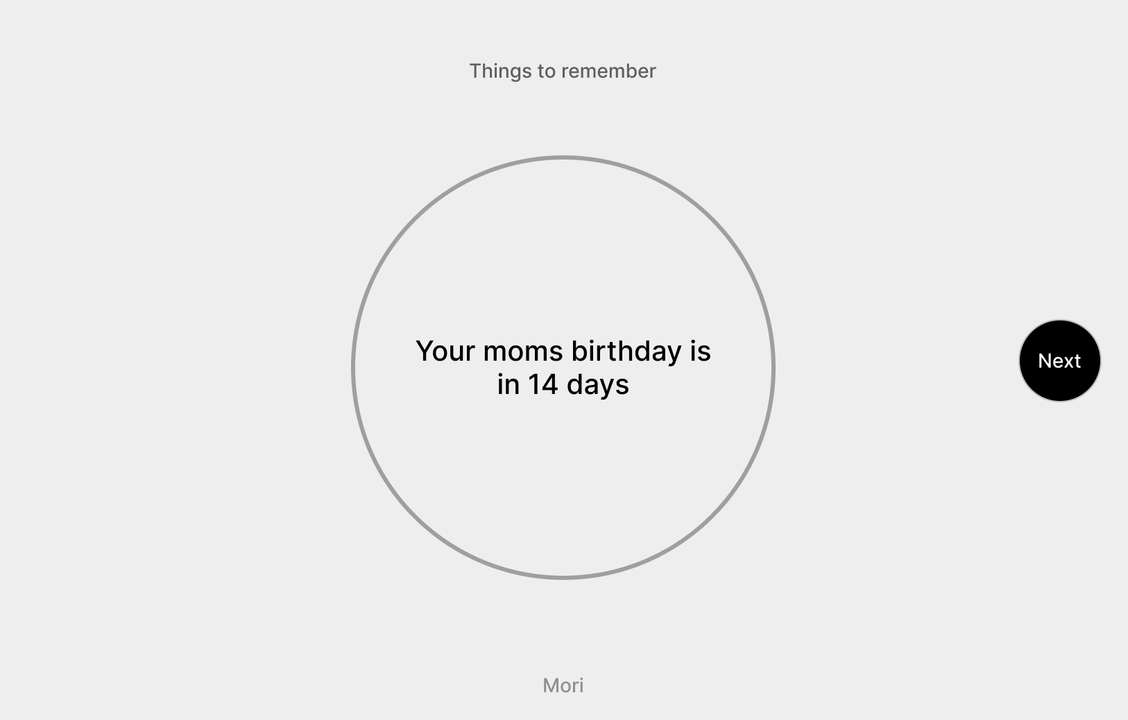 Screenshot of Mori